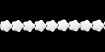 Czech Glass Opaque White Star 6mm