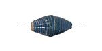 African Paper (denim, w/white) Rice 20x10-11mm