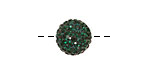Emerald Pave Round 12mm