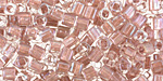 TOHO Rainbow Crystal (with Rose Lining) Cube 4mm Seed Bead