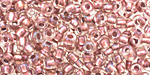 TOHO Crystal (with Rose Gold Lining) Round 6/0 Seed Bead