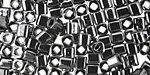 TOHO Metallic Hematite Cube 4mm Seed Bead