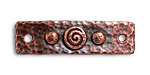 TierraCast Antique Copper (plated) Spiral & Rivets Link 40x11mm