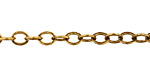 Antique Gold (plated) Flat Oval Cable Chain
