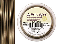 Artistic Wire Gunmetal (bronze) 22 gauge, 15 yards