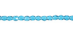 Czech Fire Polished Glass Teal Round 3mm