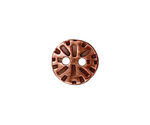 TierraCast Antique Copper (plated) Round Radiant Button 15mm
