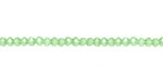 Green Opal Crystal Faceted Rondelle 3mm