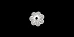 Matte Crystal Lucite Daisy 3x10mm