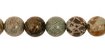 Green Snakeskin Round 10mm