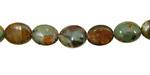 Copper Green Opal Flat Oval 10x8mm