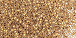 TOHO Crystal (with Frosted Gold Lining) Round 11/0 Seed Bead