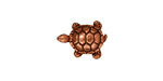 TierraCast Antique Copper (plated) Turtle Bead 15x12mm