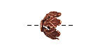 Ezel Findings Antique Copper Leaf Bead Cap 8x13mm