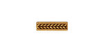 TierraCast Antique Gold (plated) Braided 3-Hole Bar 4x14mm