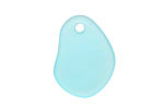 Turquoise Bay Recycled Glass Potato Chip Drop 19-20x25-26mm