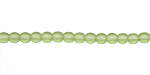 Czech Glass Matte Olivine Round 4mm