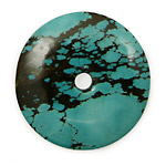 Chinese Turquoise Donut 35-40mm
