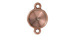 TierraCast Antique Copper (plated) Plain Round Frame Link 22x14mm
