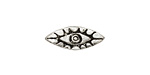 Green Girl Pewter Eye Button 20x8mm