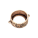 Nunn Design Antique Copper (plated) Large Circle Open Bezel Link 30x24mm