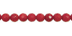 Coral Faceted Round 6mm