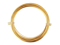 German Style Wire Gold (plated) Round 22 gauge, 10 meters