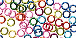 Rainbow Mix Enameled Copper Round Jump Ring 5mm, 18 gauge