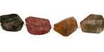 Tourmaline Faceted Nugget 10-14x8-10mm