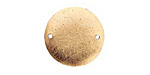 Nunn Design Antique Gold (plated) Flat Small Circle Tag Link 20mm
