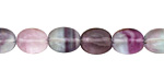 Rainbow Fluorite Flat Oval 10x8mm