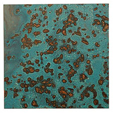 Lillypilly Azul Patina Copper Sheet 3"x3", 24 gauge