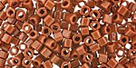 TOHO Opaque Terra Cotta Cube 3mm Seed Bead