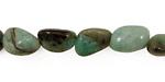 Emerald Tumbled Nugget 12-16x8-10mm