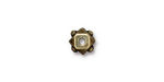 TierraCast Antique Brass (plated) Faceted Cube 6x8mm