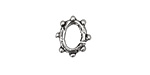 Rustic Charms Sterling Silver Bumpy O-Ring 12x11mm