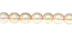 Czech Glass Luster Transparent Champagne Round 8mm