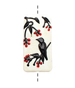 Grace Lampwork Tranquility Vines Kalera 26-27x38-39mm