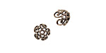 Stampt Antique Pewter (plated) Curlicue Bead Cap 8x5mm