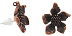 Ezel Findings Antique Copper (plated) Aster Earring 17mm