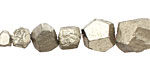 Golden Pyrite (silver tone) Graduated Faceted Rough Nugget 4-14mm