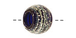 Unicorne Beads Orion w/ Silver Large Rondelle 20x27mm