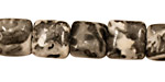 Black Tree Agate Puff Square 12mm