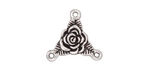 TierraCast Antique Silver (plated) Rose Link 18mm