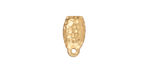 TierraCast Gold (plated) Hammertone Ear Post 7x14mm