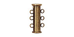 Antique Brass (plated) 3 Loop Magnetic Slide Clasp 10x20mm