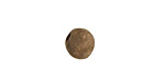 Gaea Ceramic Cream on Chocolate Organic Round 9-10x12-13mm