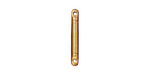 TierraCast Gold (plated) 3/4" Bead Bar Link 2x19mm