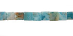 Larimar Blue Crazy Lace Cube 6mm