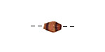 African Paper (tan, terra cotta, gray) Rice 9-10x6mm